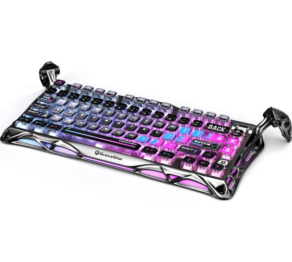 Клавиатура GravaStar Mercury K1 Pro Kailh Speedy Mint BT/WL/USB