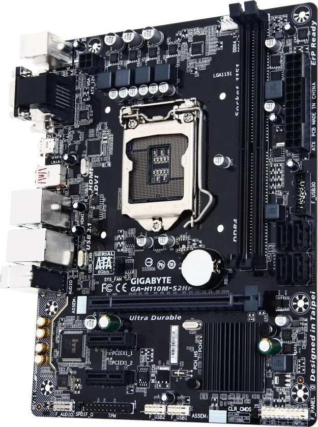 Материнская плата GigaByte GA-H110M-S2HP s-1151 H110 купить | Elmir ...