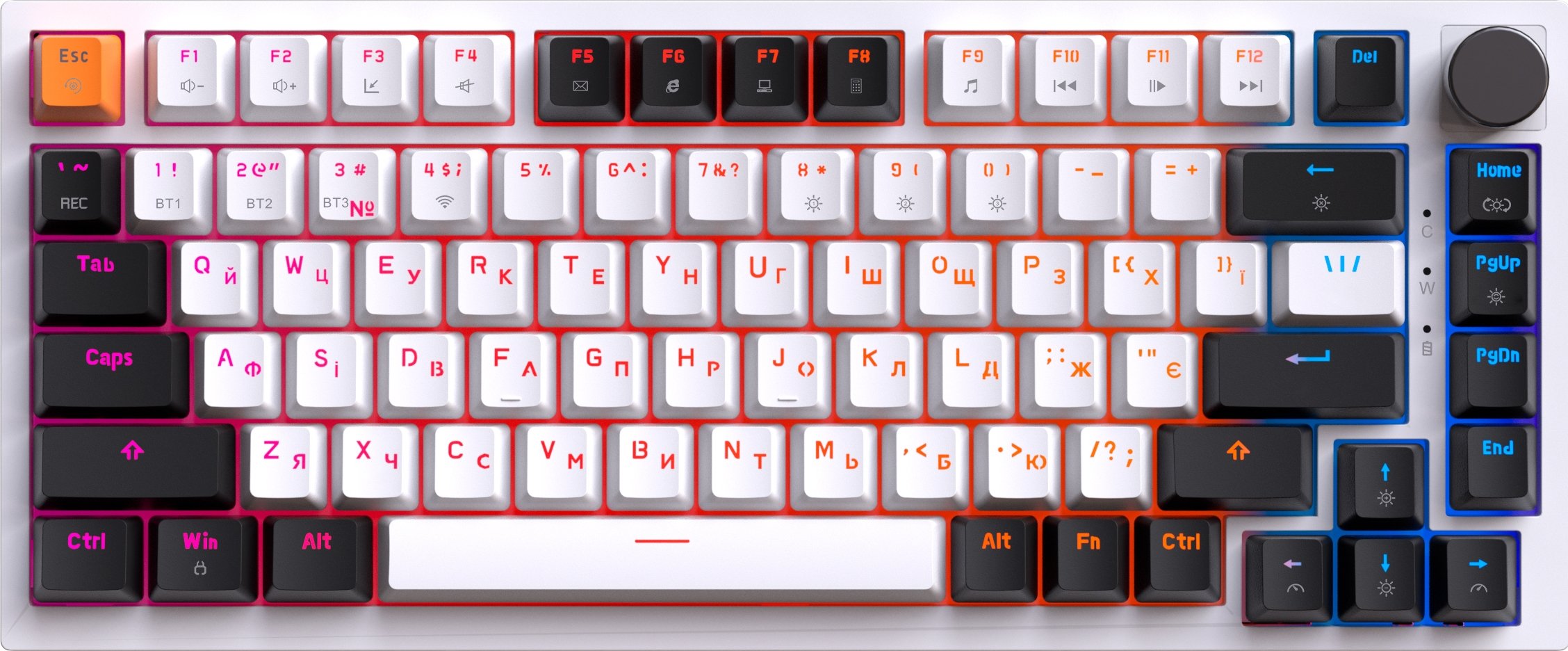 Клавиатура GamePro MK160W Pro Asgard Valhalla 75% QLAB Orange