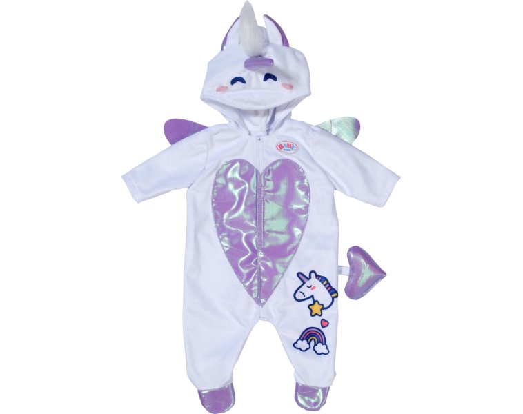 Фото - Усе для ляльок Zapf Набір одягу для ляльки Baby Born Комбінезон єдинорога 838266 (838266)