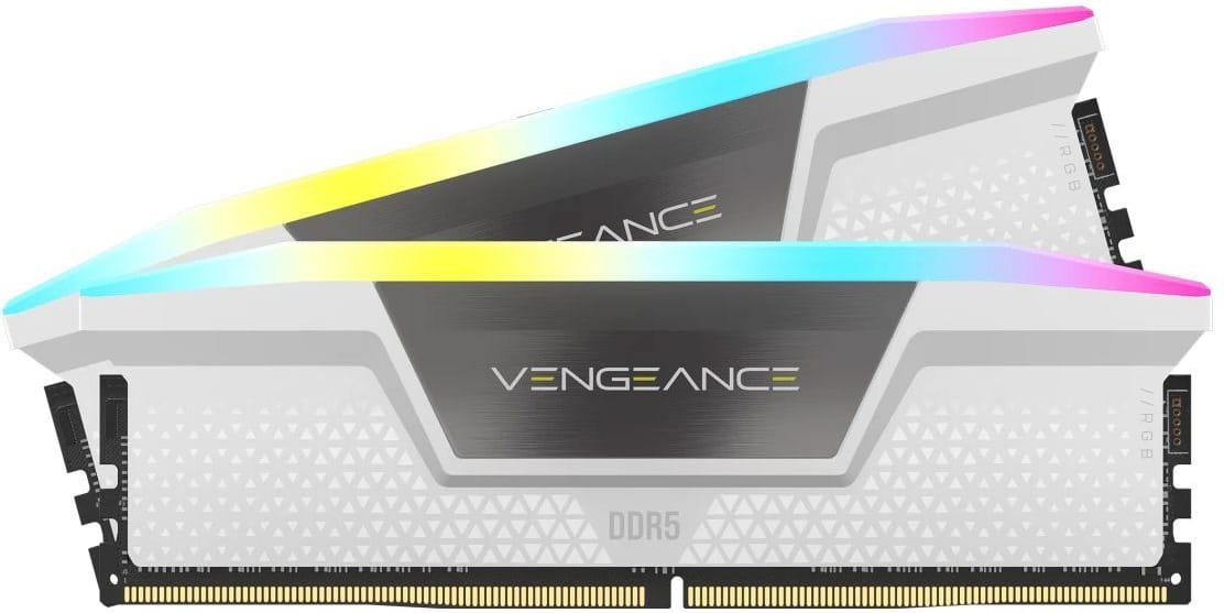 Модуль памяти Corsair DDR5 32GB 2x16GB 6000MHz Vengeance RGB White