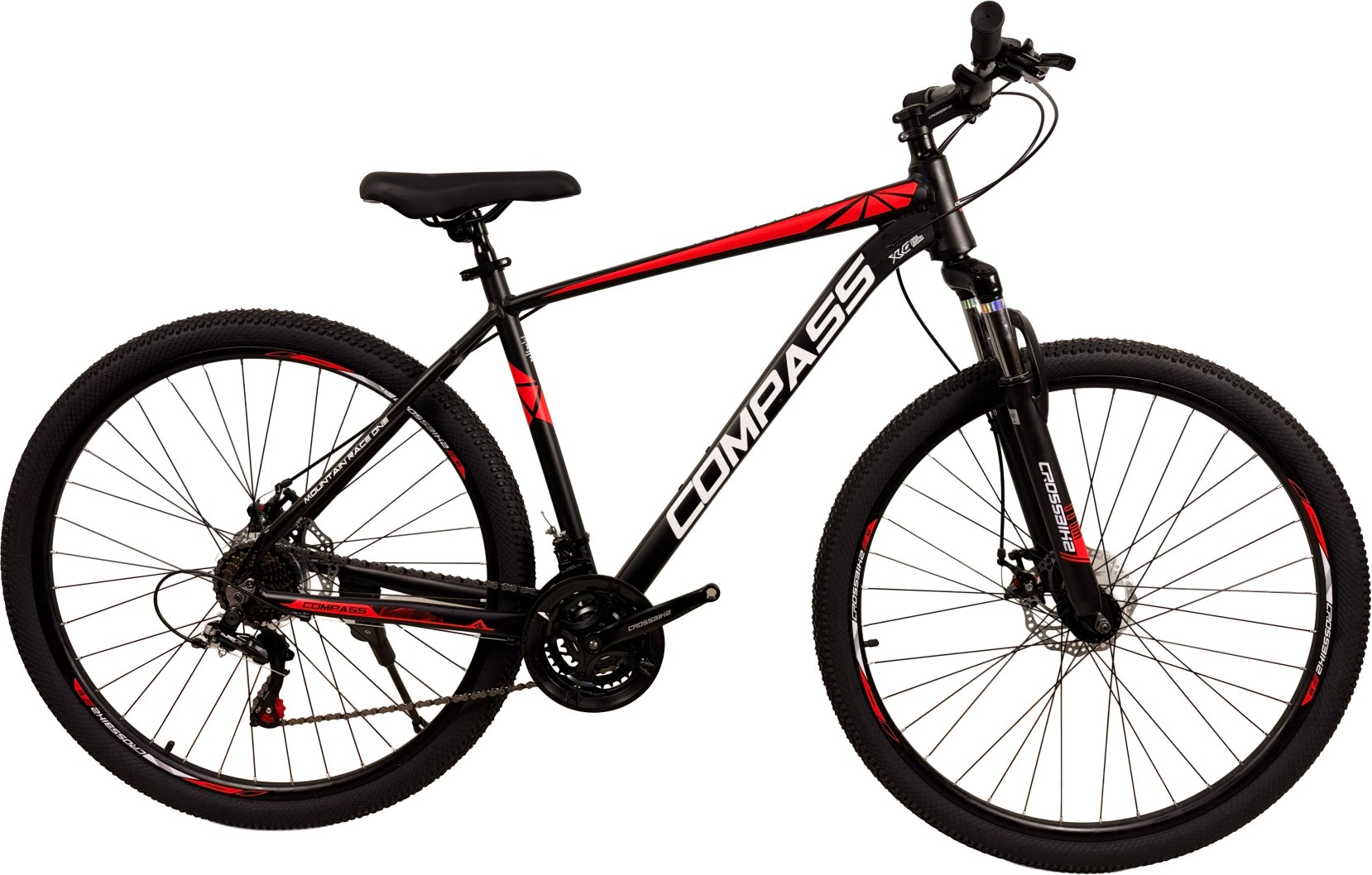 Велосипед CrossBike Compass 2026 Black/Red 29