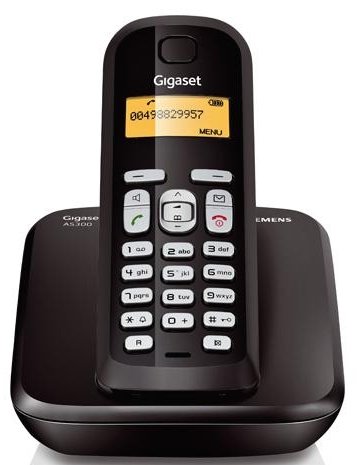 Радиотелефон DECT Gigaset AS300 Black купить | ELMIR - цена, отзывы ...