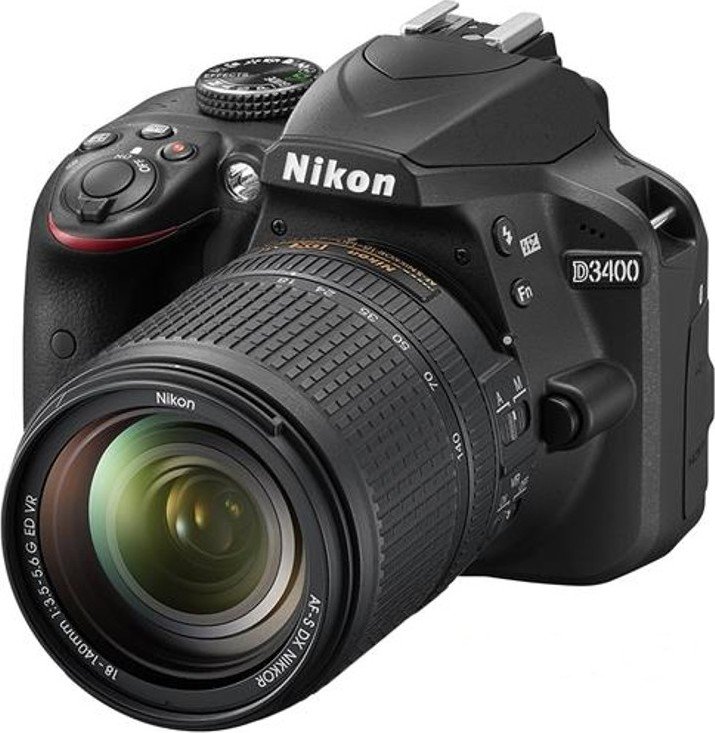 Цифровая фотокамера Nikon D3400 Kit 18-140 VR (VBA490KV01) купить ...