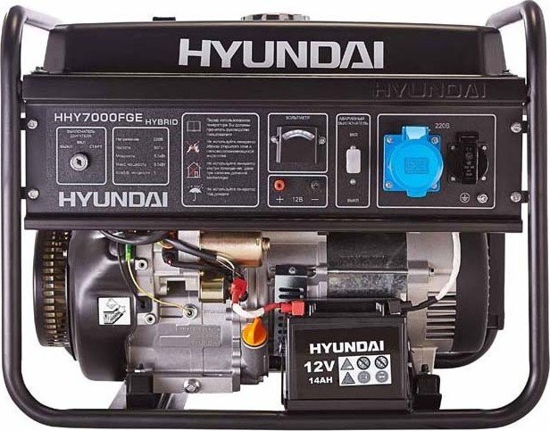 Генератор бензиновый Hyundai HHY 7000FGE купить | ELMIR - цена, отзывы ...