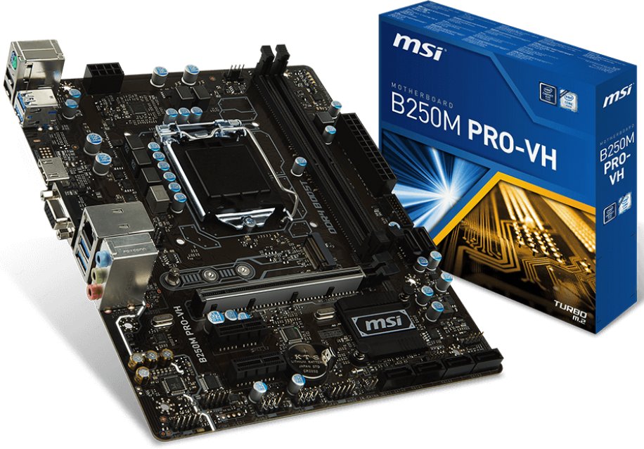 Материнская плата MSI B250M Pro-VH s-1151 B250 купить | Elmir - цена ...