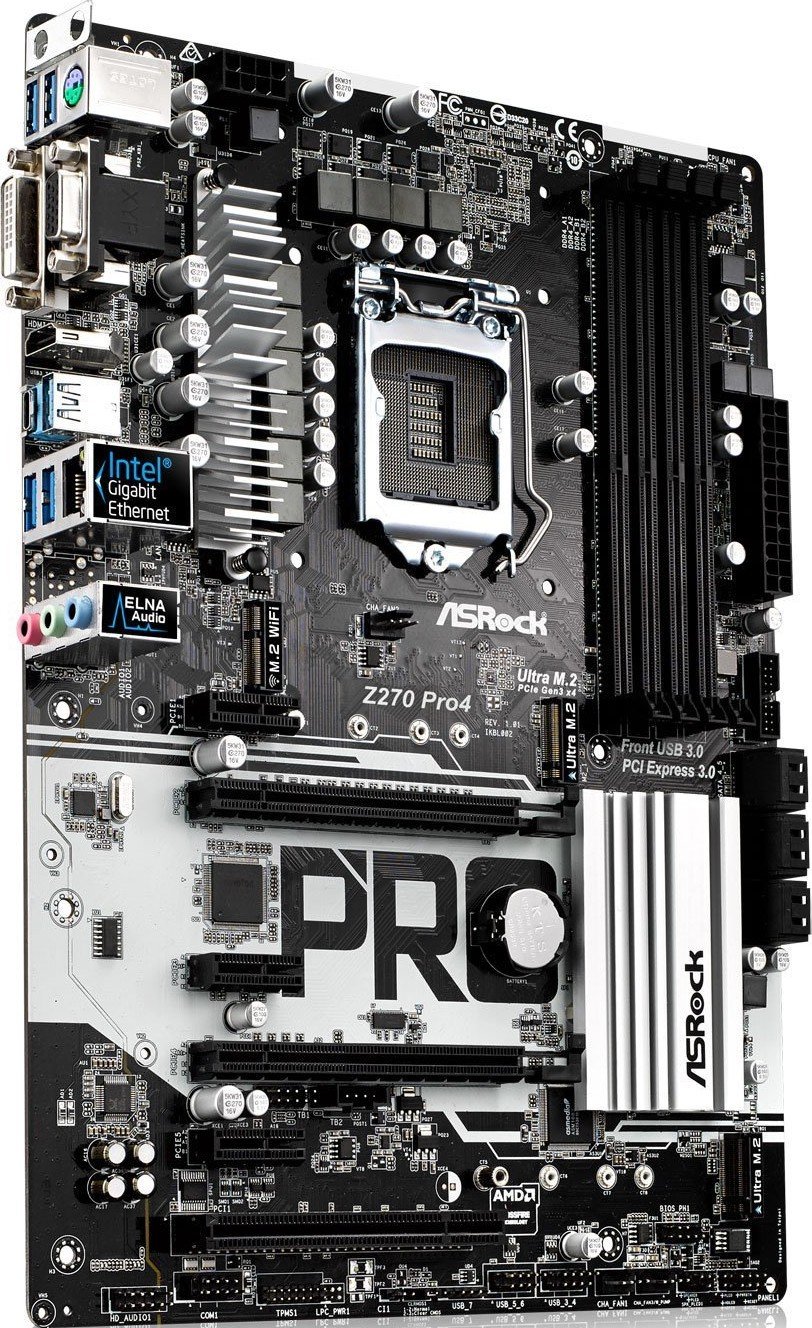 Материнская плата ASRock Z270 Pro4 s-1151 Z270 купить | Elmir - цена ...