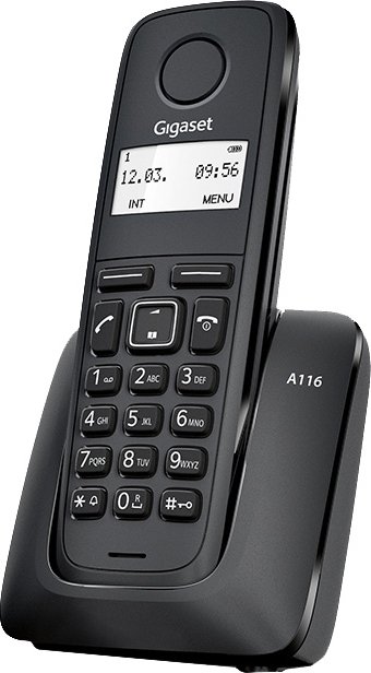 Радиотелефон DECT Gigaset A116 Black купить | ELMIR - цена, отзывы ...
