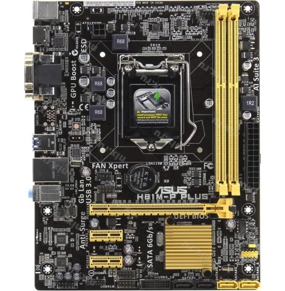 Материнская плата Asus H81M-P Plus/C/SI s-1150 H81 купить | Elmir ...