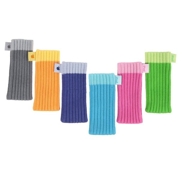 Apple iPod Socks 全6色 [M9720G/A] Apple iPod 6-Sock Set for iPod nano 1G, 2G; iPod mini; iPod 3G, 4G