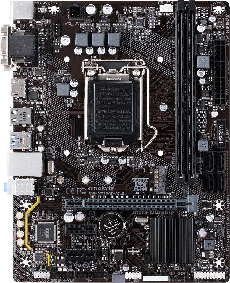 Материнская плата GigaByte GA-H110M-M.2 s-1151 H110 купить | Elmir ...