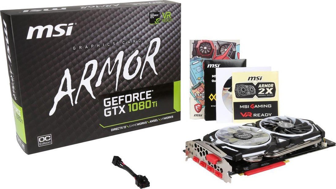 Видеокарта MSI PCI-E GeForce GTX1080 Ti 11GB DDR5X (GTX 1080 TI