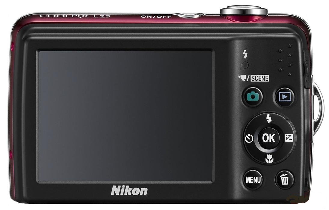 Цифровая фотокамера Nikon Coolpix L23 Red купить | ELMIR - цена
